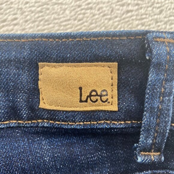 Lee Women Jeans Size 6 Short Regular Fit Straight Leg Mid Rise Blue Denim Casual - Picture 14 of 16